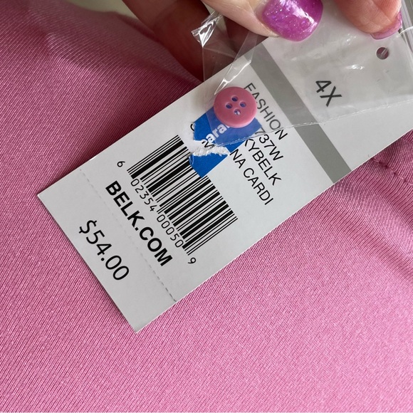 •Kim Rogers• NWT Knit Open Front Cardigan - Size 4X - Picture 7 of 8